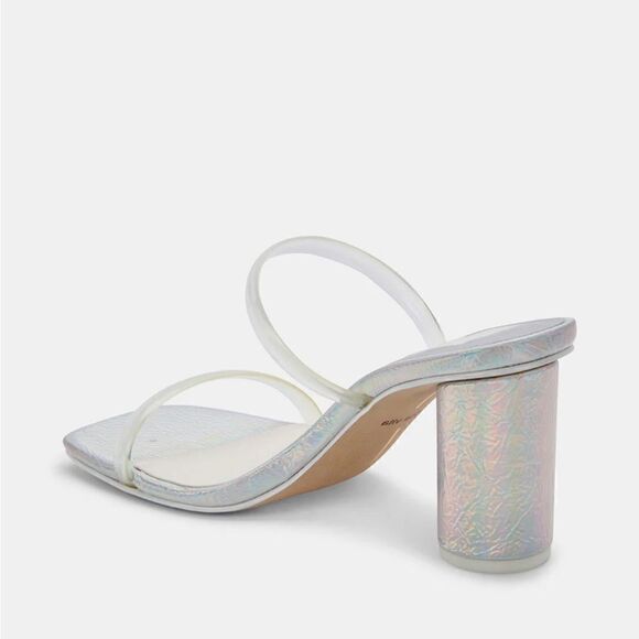 Dolce Vita Noles Iridescent round heel sandals - Picture 4 of 7